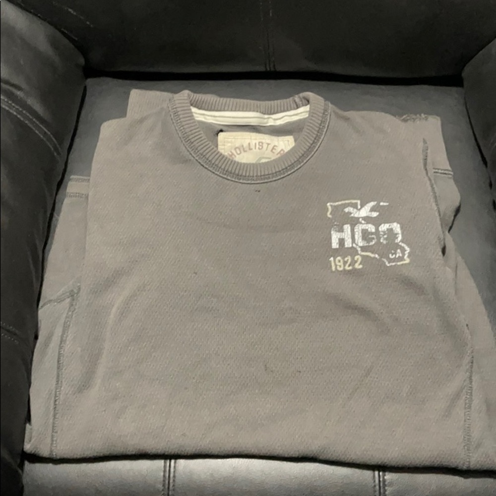 Hollister distressed long sleeved shirt